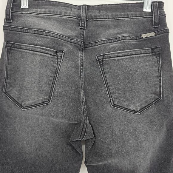 KanCan Womans size 7/27 Estilo Studded Distressed Skinny Denim Jeans in Black - Picture 4 of 8